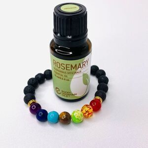 Rosemary Essential Oil Rocky Mountain 15 ml (1) Chakra Bead Diffuser Bracelets